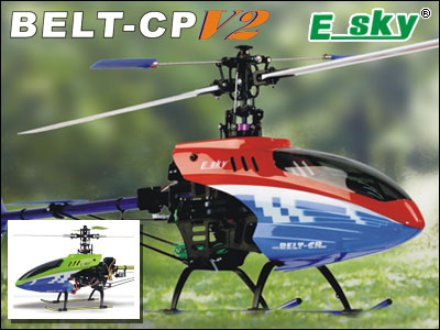 Esky Belt CP V2 RTF Helicopter (Red) Mode 2